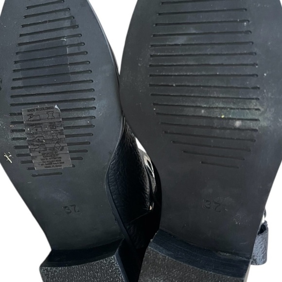 Kaanas Morelia Harness Grommet Open-Ankle Bootie Boot Black Leather Size 6.5 - Picture 8 of 10